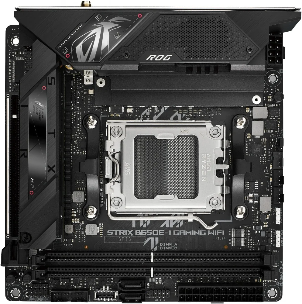 Материнская плата ASUS ROG STRIX B650E-I GAMING WIFII Socket AM5 mITX (ROG STRIX B650E-I GAMING WIFI) в Санкт-Петербурге