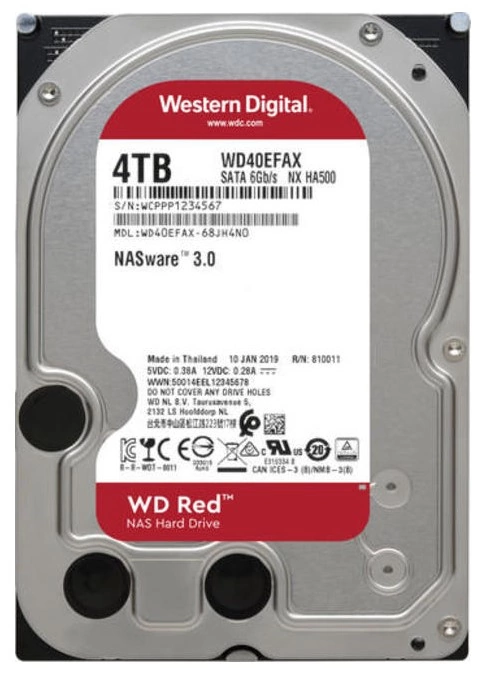 Жёсткий диск Western Digital Red 5400RPM (WD40EFAX)