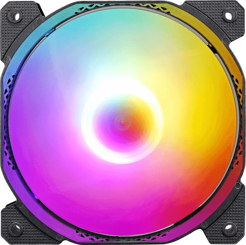 Вентилятор для корпуса Formula Cosmic 14BK FR RGB 140х140x25 черный 3-pin 4-pin (Molex) 22дБ Ret