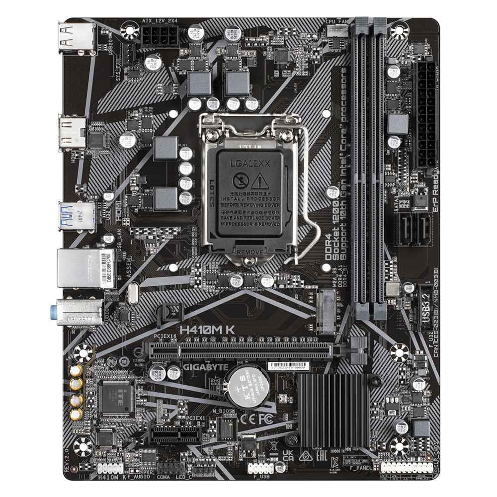 Материнская плата Gigabyte H410M K 2.0, RTL