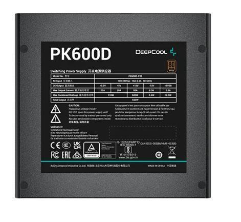 Блок питания 850W Deepcool PN850D (ATX, 20+4 pin, 120mm fan, PCI-E 6+2Px3 16 pin (12V-2x6), 8xSATA) (R-PN850D-FC0B-EU)