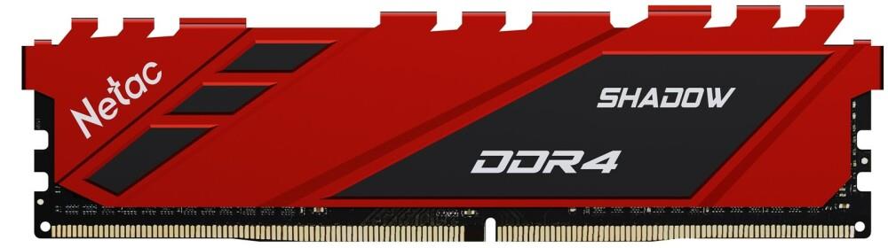 Модуль памяти Netac Shadow DDR4-3600 8G C18 Red