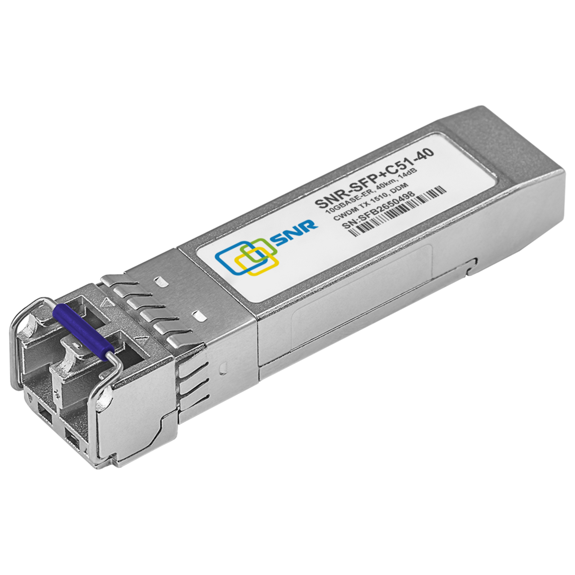 Модуль SFP+ CWDM оптический, дальность до 40км (14dB), 1510нм