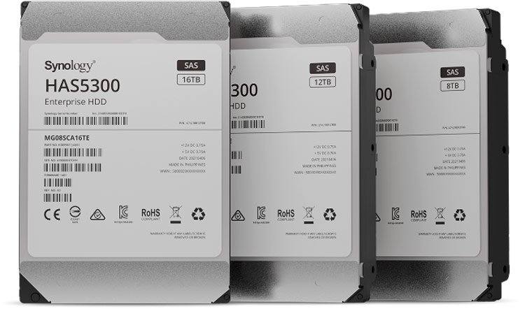 Жесткий диск Synology HDD SAS 12Gb/s 3,5" 12Tb, 7200 rpm, 256Mb buffer, MTTF 2,5M, 5YW (HAS5300-12T)