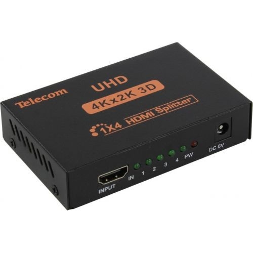 Telecom Разветвитель HDMI 1=>4 4k@30Hz [6937510891733]