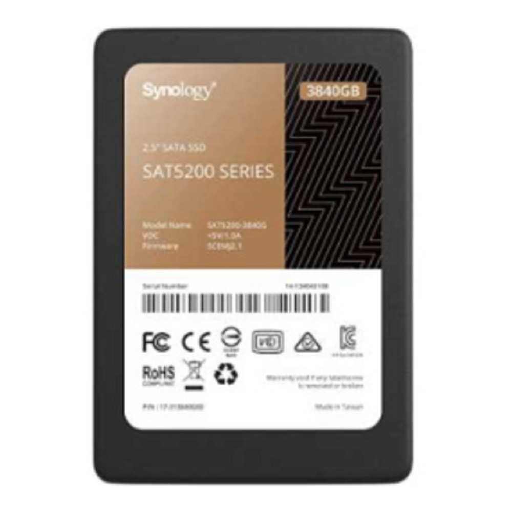 Synology SAT5221-3840G SSD SATA 2,5", 3,84Tb, R530/W500 МБ/с, 6 Гбит/с