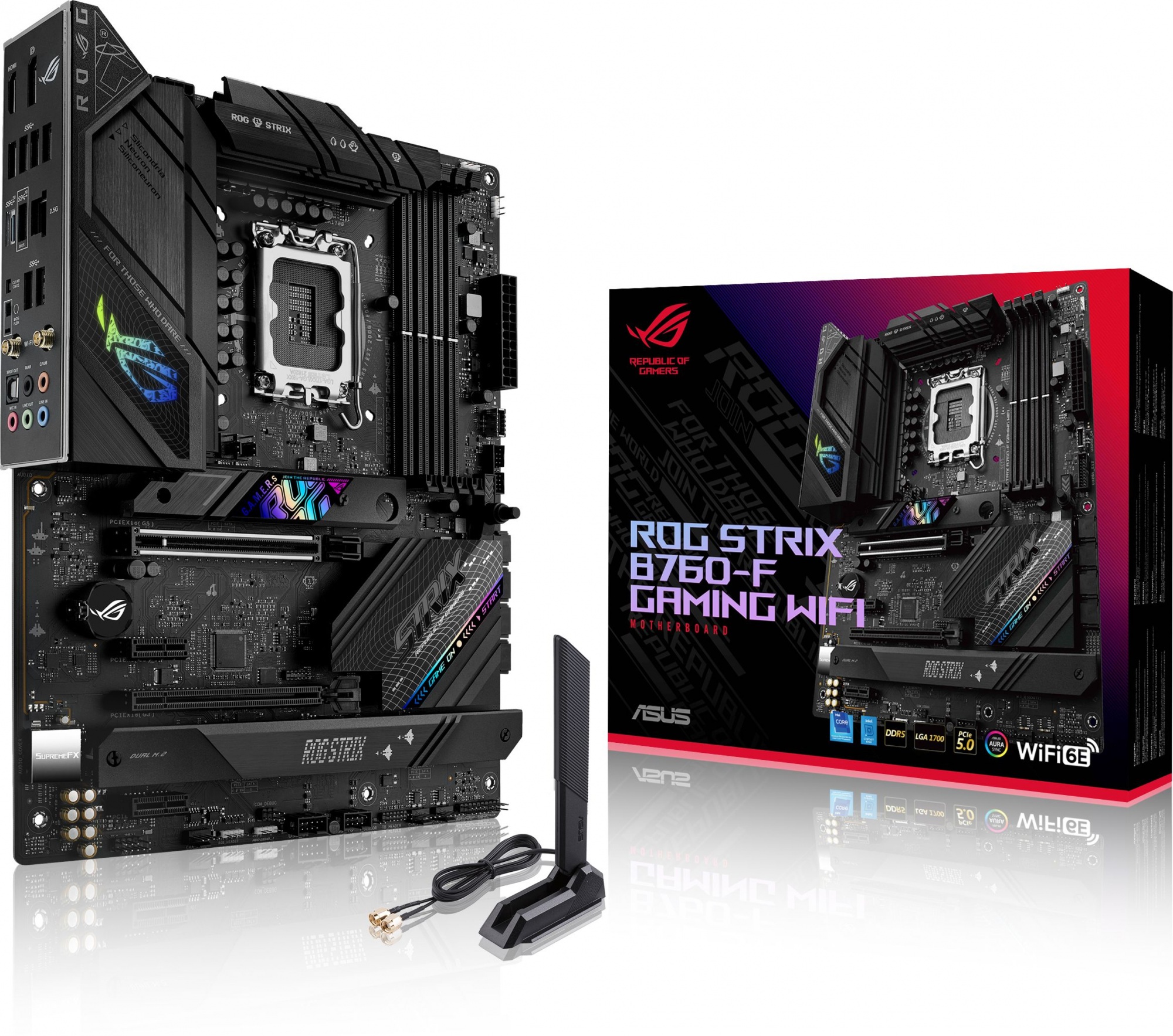 Материнская плата Asus ROG STRIX B760-F GAMING WIFI (90MB1CT0-M0EAY0) в Санкт-Петербурге