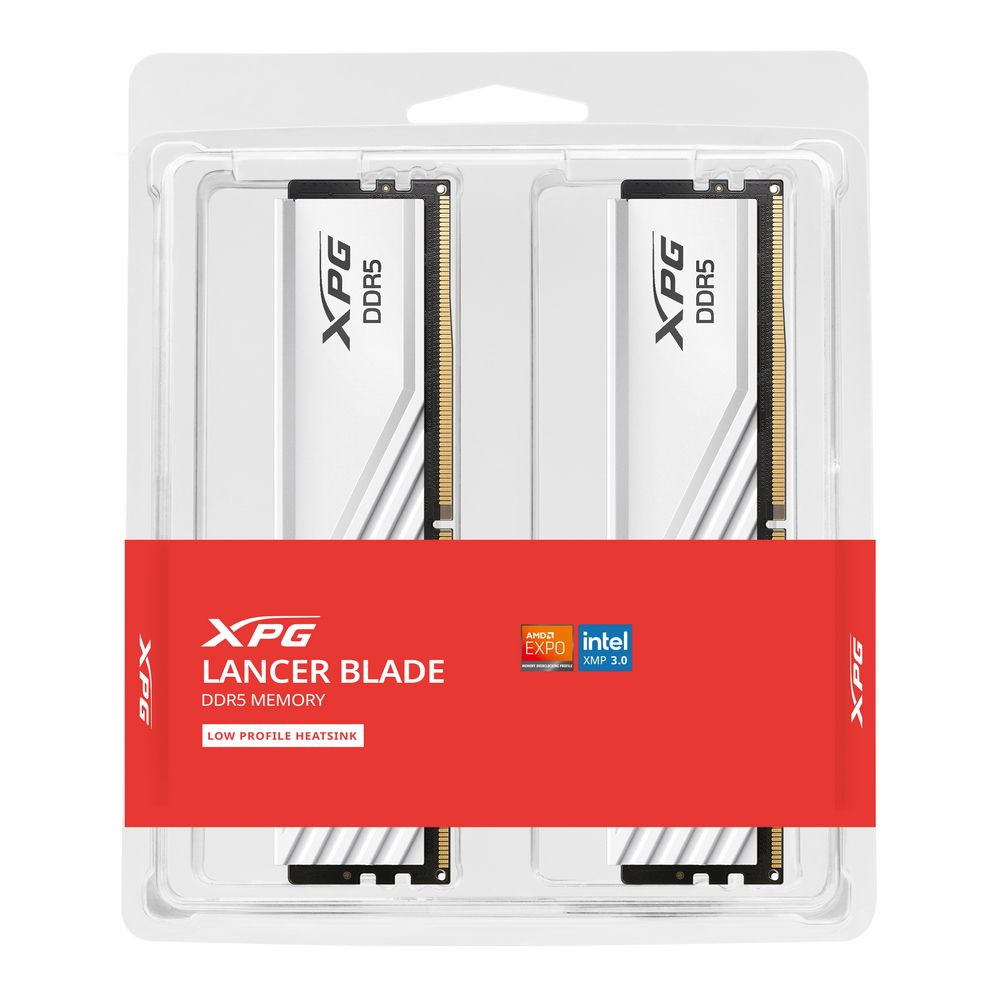 Модуль памяти XPG LANCER Blade 32GB DDR5-5600 AX5U5600C4616G-DTLABWH, CL46, 1.1V K2*16GB WHITE ADATA
