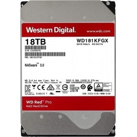 18TB WD Red Pro (WD181KFGX) {Serial ATA III, 7200- rpm,512Mb, 3.5"}