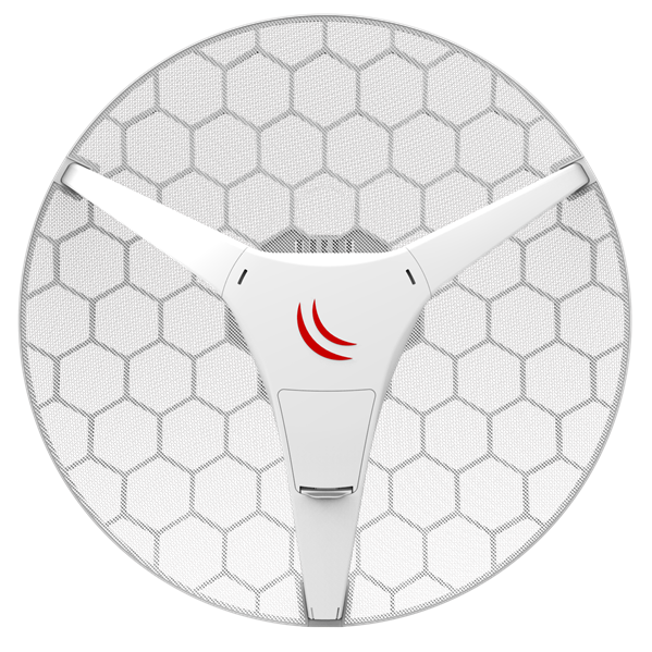 Точка доступа MikroTik LHG 60G (60GHz antenna, 802.11ad wireless, four core 716MHz CPU, 256MB RAM, 1x Gigabit LAN, RouterOS L3, POE, PSU) for use as CPE in Point -to-Multipoint setups for connections up to 800m (RBLHGG-60ad)
