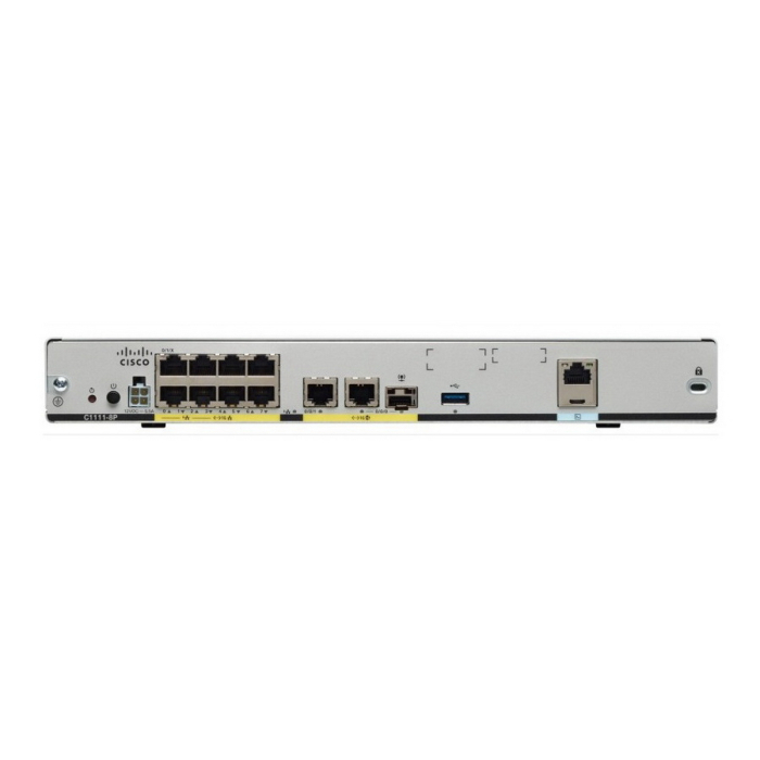ISR 1100 Ethernet Router, 8x LAN Ports, Dual WAN Ports, C1111-8P