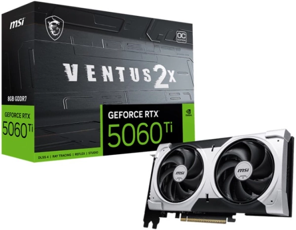Видеокарта MSI RTX 5060 Ti 16G VENTUS 2X OC P
