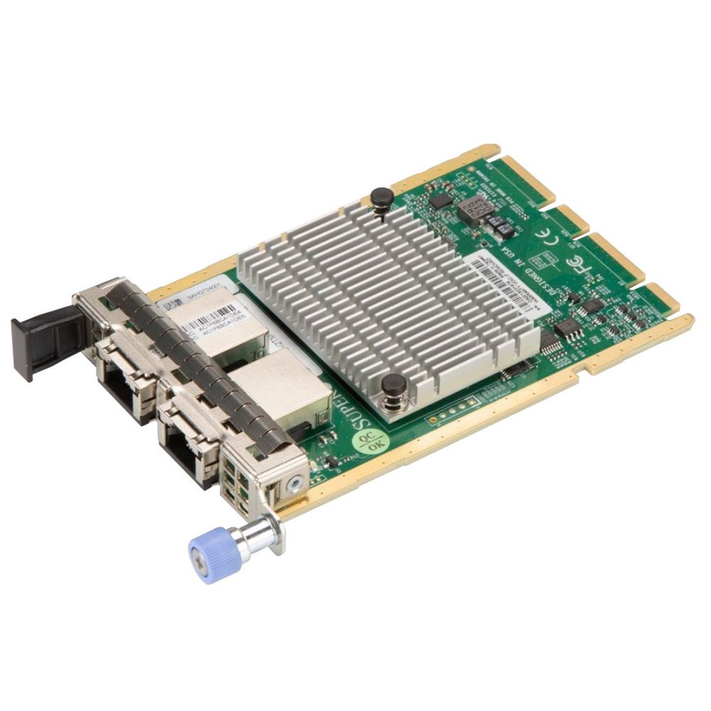 Контроллер Supermicro AOC-ATG-i2TM AIOM 2-port 10GBase-T, Intel X550,RoHS (AOC-ATG-i2TM)