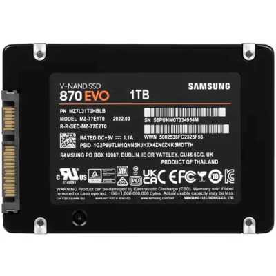 SSD диск Samsung 870 EVO 1Tb MZ-77E1T0B/EU