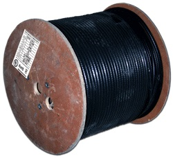 Кабель TWT коаксиальный RG11U 75 Ом, CCS, оплетка AL 96*0.16мм, PE, внешний, черный, 305 м (TWT-RG11-CS96/3-OUT)