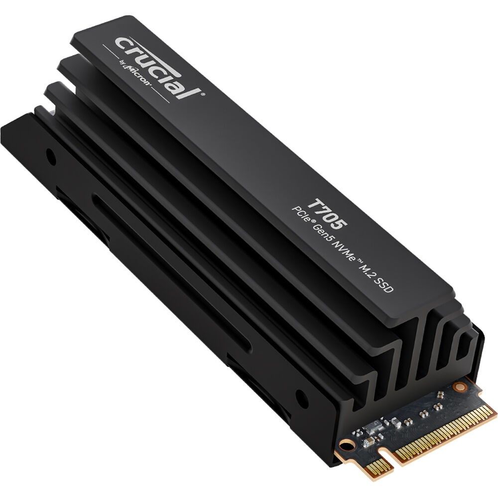 Твердотельный накопитель SSD Crucial T705 1TB PCIe Gen5 NVMe M.2 SSD with heatsink CT1000T705SSD5