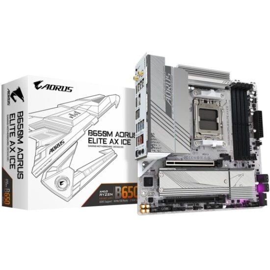 Материнская плата Gigabyte B650M AORUS ELITE AX ICE