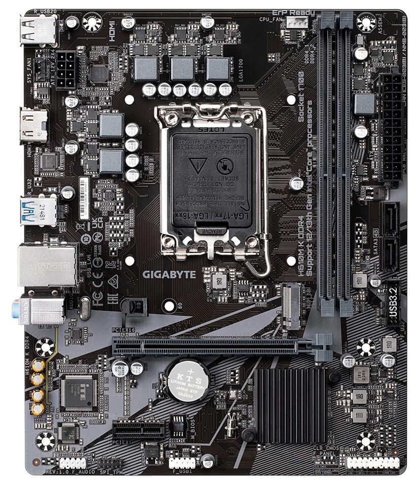 Материнская плата Gigabyte H610M K DDR4