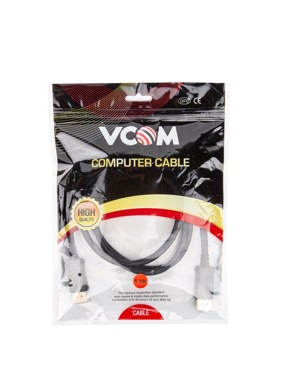 VCOM CG632-1.5M Кабель соединительный DISPLAY PORT v1.4, 8K@60Hz, 1.5m VCOM <CG632-1.5M> [4895182226852]