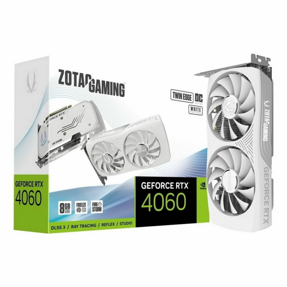 Видеокарта Zotac nVidia GeForce RTX 4060 Twin Edge OC 8Gb (ZT-D40600H-10M)