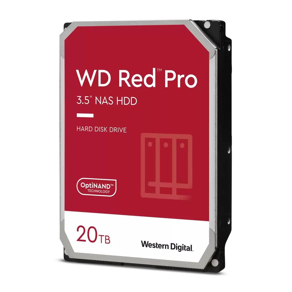 20TB 7200 RPM, SATA 6 Gb/s, CMR, 512 MB Cache, 3.5" Red pro