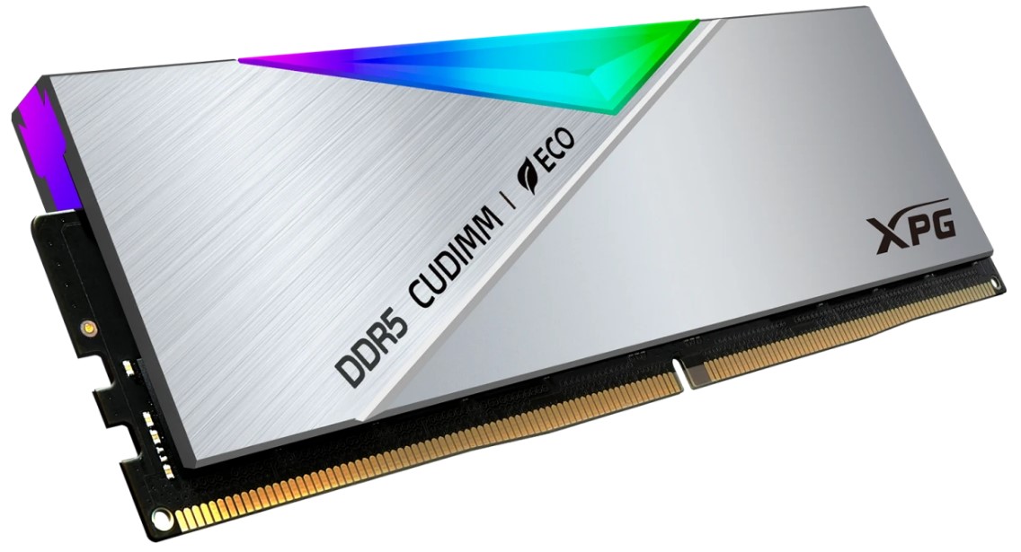Модуль памяти ADATA CUDIMM DDR5-8400 48GB (24GBx2) RGB AX5CU8400C4024G-DCLACRSG