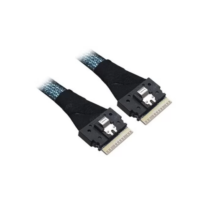 Кабель Cable, x8 SFF-8654 to 2x4 SFF-8654 (Slim SAS), 0,65M (analog 05-60004-00) (CBL-8654-2-8654-10)