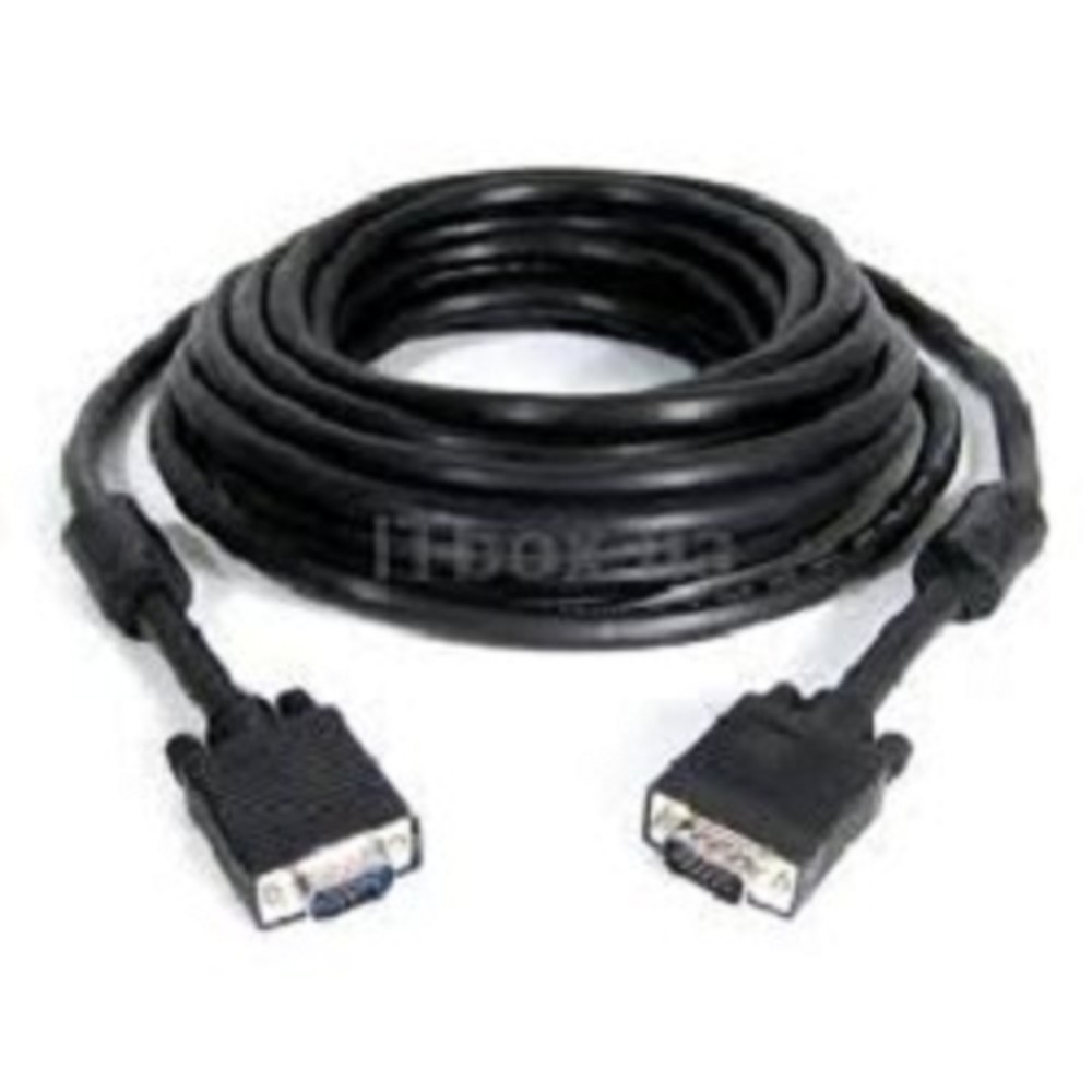 Gembird/Cablexpert CC-PPVGA-30M-B, Кабель VGA Premium , 15M/15M, 30м, черный, тройной экран, феррит.кольца