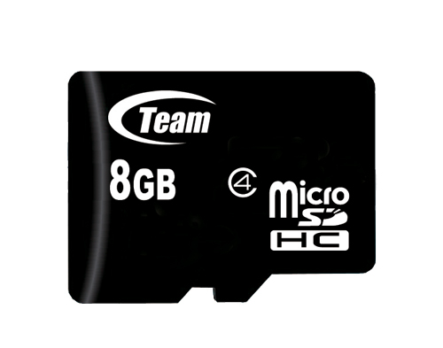 Карта памяти 8GB TEAM MicroSDHC Class 04 + Adapter (765441419773)