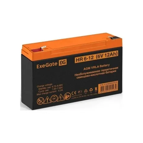 Батарея для ИБП Exegate EX282955 6В 12Ач в Санкт-Петербурге