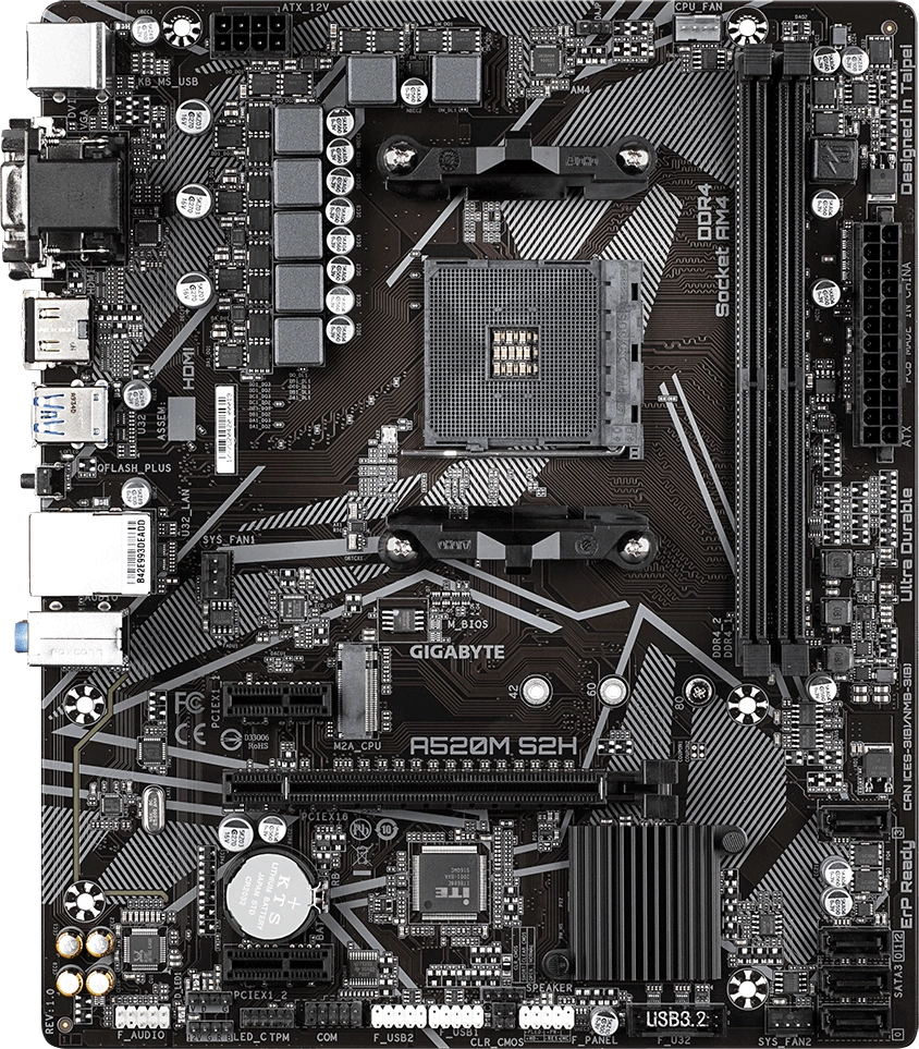 Материнская плата Gigabyte A520M S2H 1.3