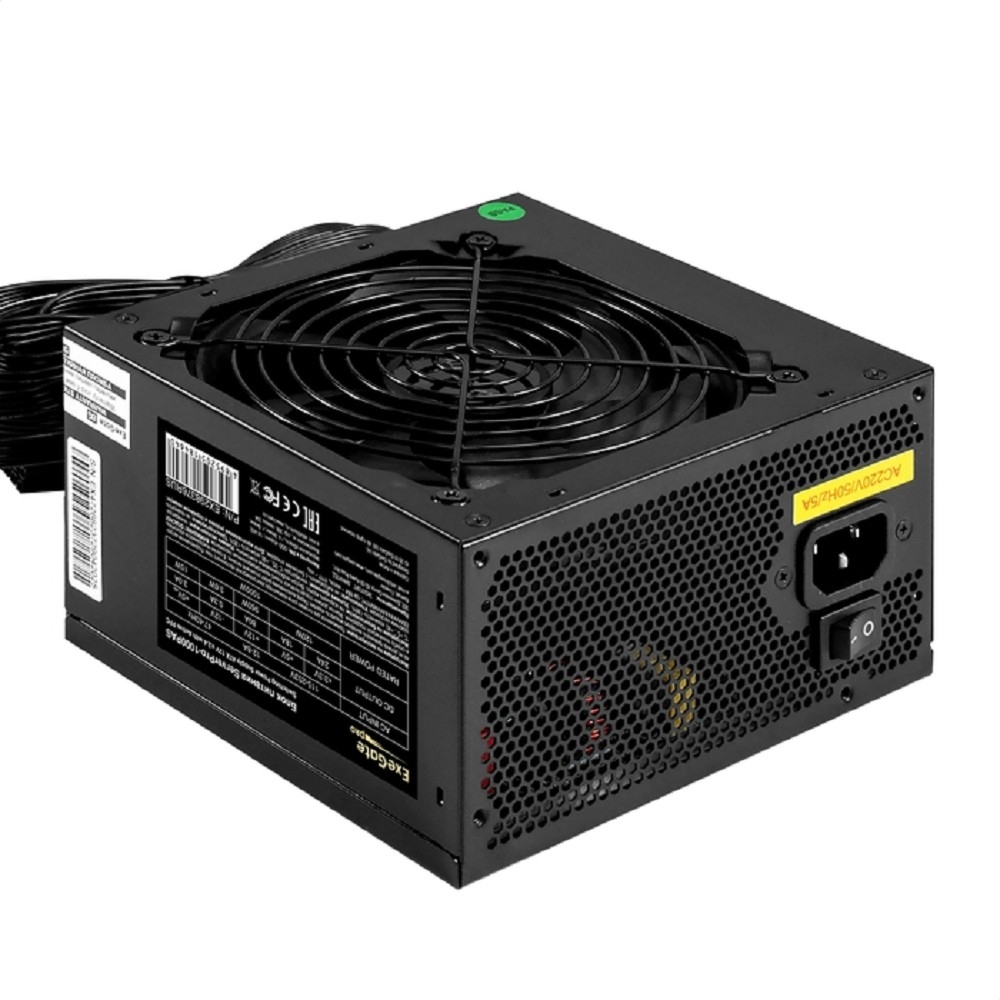 Exegate EX298376RUS Серверный БП 1000W ExeGate ServerPRO-1000PAS (ATX, APFC, КПД 82% (80 PLUS), 12cm fan, 24pin, 2x(4+4)pin, 6xPCI-E, 8xSATA, 4xIDE, Cable Management, black)