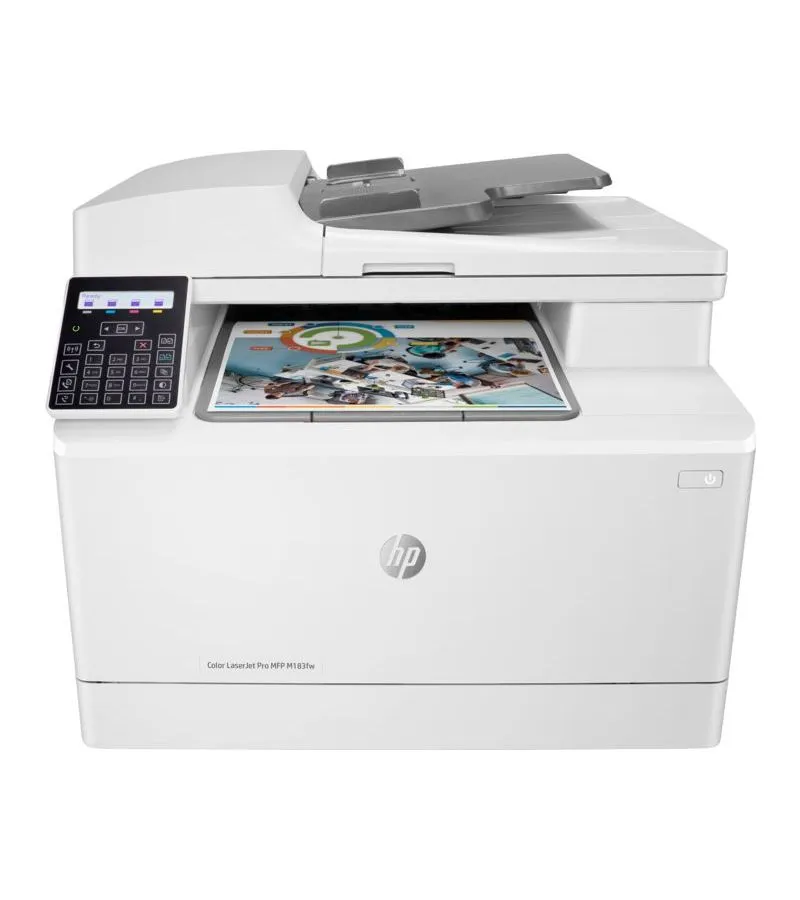 МФУ лазерное HP Color LaserJet Pro M183fw (7KW56A) белый в Санкт-Петербурге
