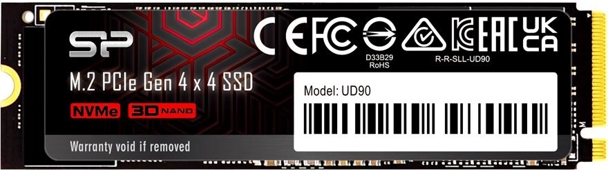 Накопитель SSD Silicon Power PCIe 4.0 x4 500GB SP500GBP44UD9007 M-Series UD90 M.2 2280