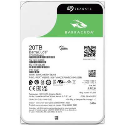 Жесткий диск Seagate BarraCuda 20Tb ST20000DM001