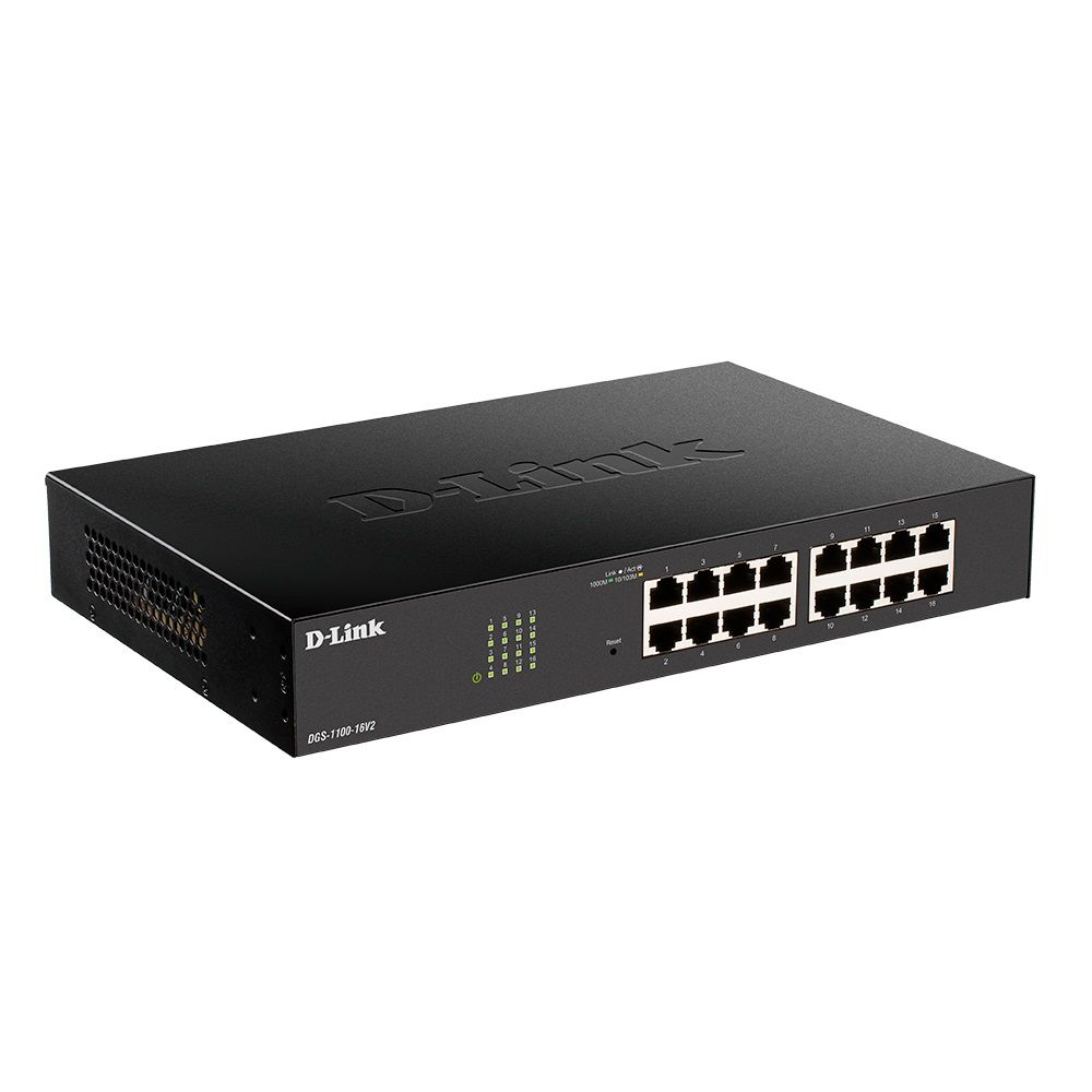 Коммутатор D-Link DGS-1100-16V2/A1A 16G настраиваемый