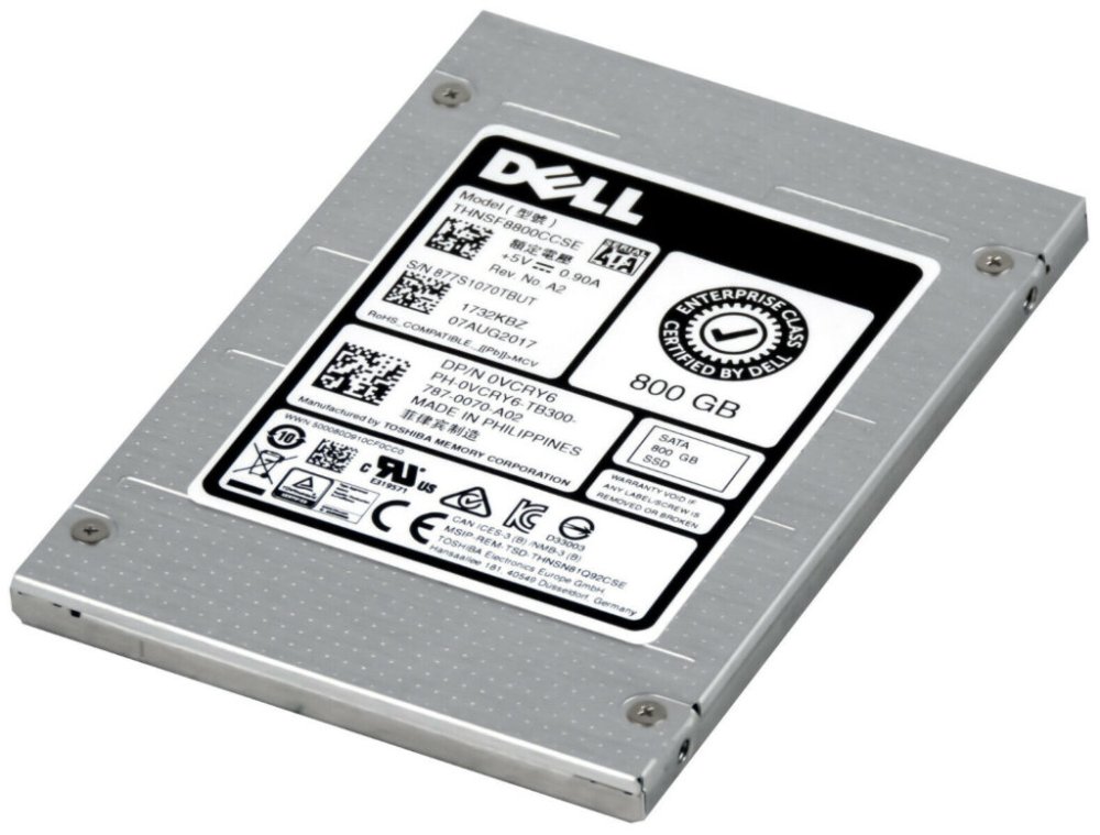 345-BFVY SSD накопитель DELL 7,68TB 2.5 SAS