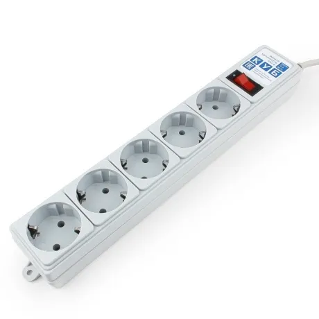Сетевой фильтр Power Cube SPG-B-15 5м (5 розеток) серый в Санкт-Петербурге