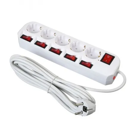 Сетевой фильтр Buro 500SH-5-SW-W 5м (5 розеток) белый в Санкт-Петербурге