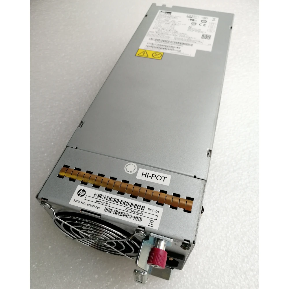 Блок питания HP 592267-001 573/595W для СХД MSA2000 P2000 G3 MSA2040 MSA2050 592267-001 545831-001 YM-3591A