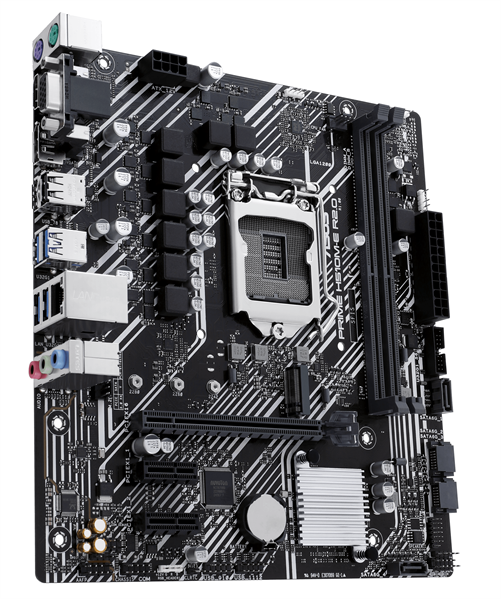 Материнская плата ASUS PRIME H510M-E R2.0, LGA1200, H470, 2*DDR4, DP+VGA + HDMI, 4 SATA 6, M2, Gb LAN, USB 3.2, USB 2.0, mATX ; 90MB1FQ0-M0EAY0 (PRIME H510M-E R2.0)