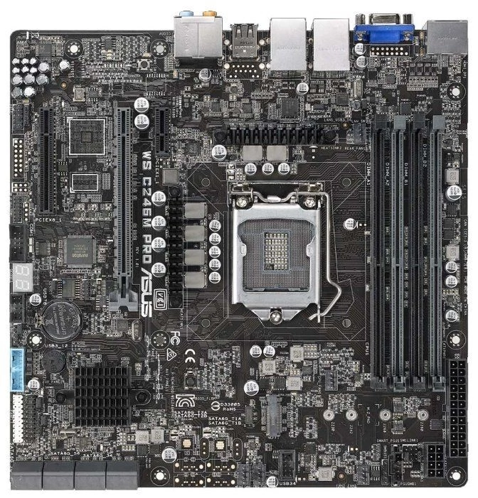 Материнская плата Asus WS C246M (90SW00F0-M0EAY0)