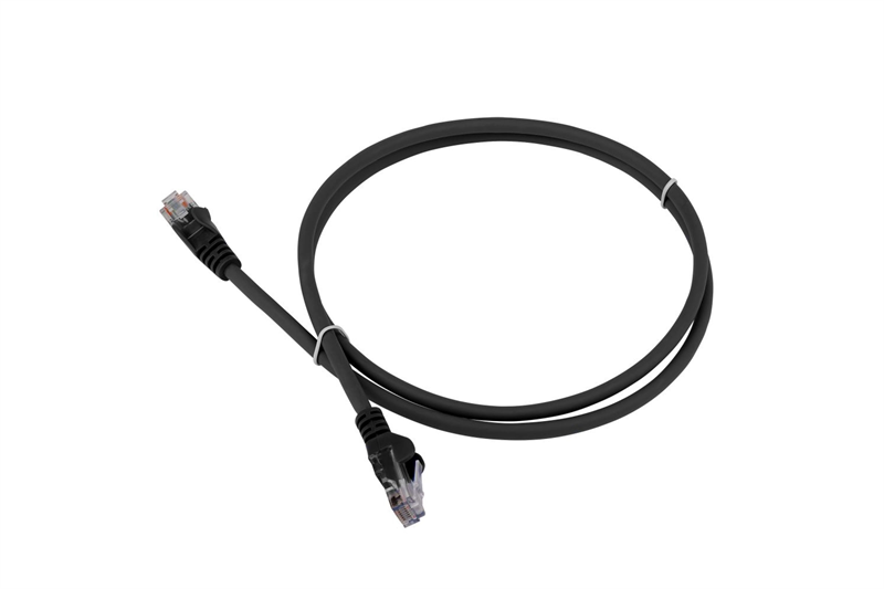 Патч-корд LANMASTER LSZH UTP кат.5e, 10 м, черный (LAN-PC45/U5E-10-BK)