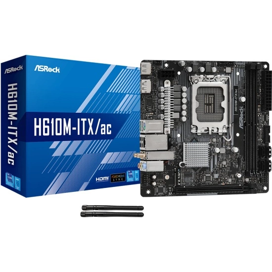 Материнская плата Asrock H610M-ITX/AC (90-MXBHL0-A0UAYZ)