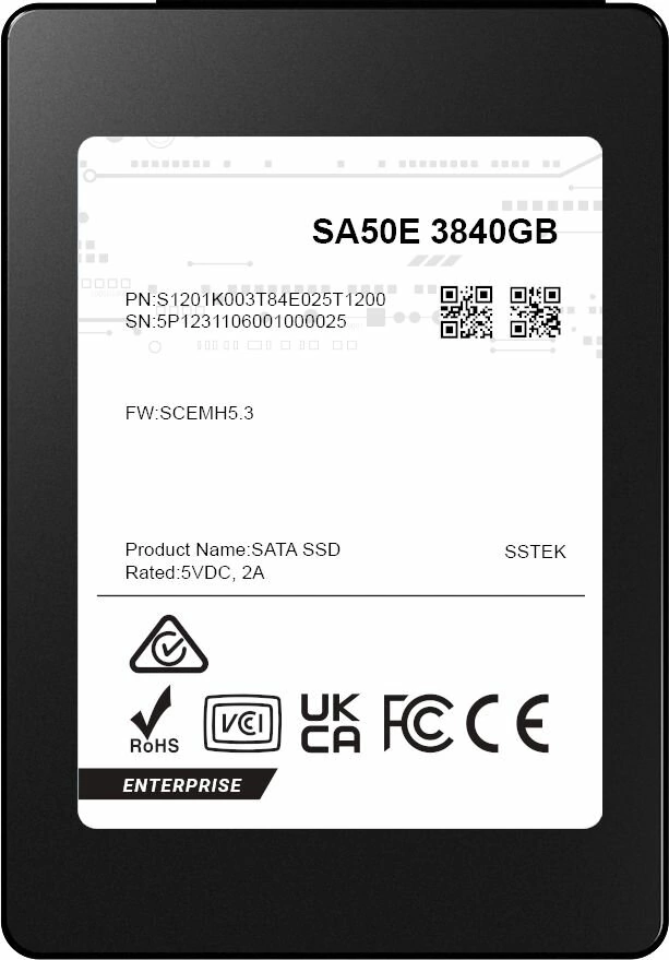 SSD накопитель Phison SA50E 3.84Tb (S1201K003T84E025T1200)