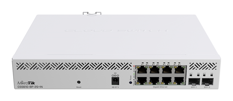 Коммутатор MikroTik Cloud Smart Switch CSS610-8P-2S+IN (CSS610-8P-2S+IN)
