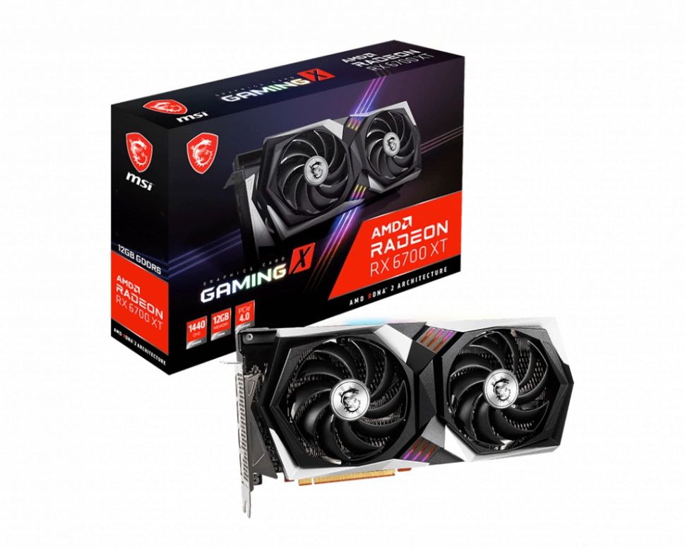 Видеокарта MSI RX 6700 XT GAMING X 12G
