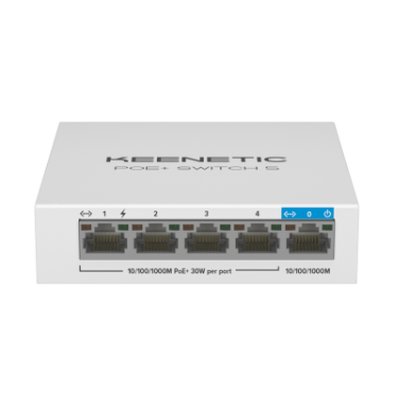 Коммутатор Keenetic PoE+ Switch 5 KN-4610