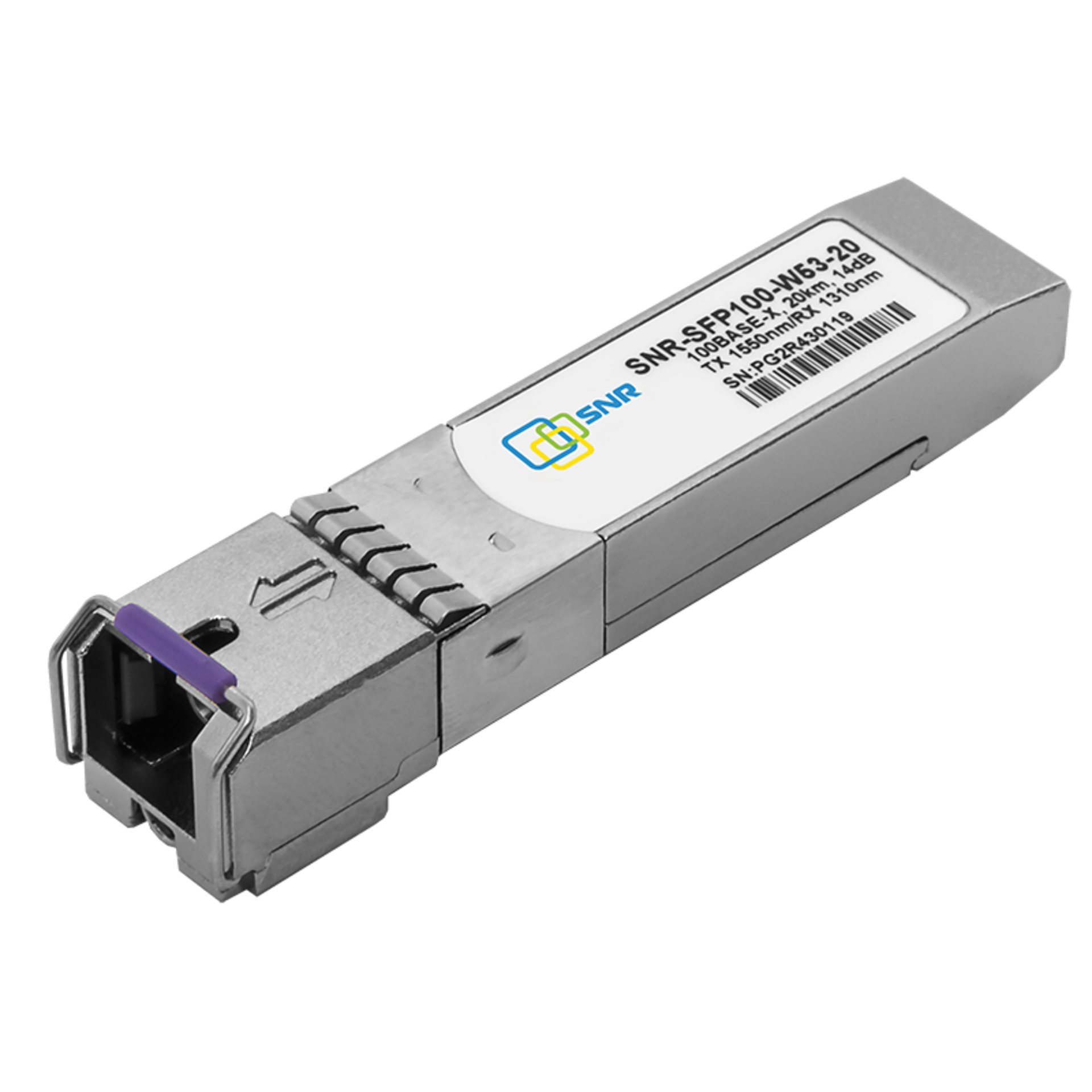 Модуль SFP WDM, дальность до 20км (14dB), 1550нм, 100Mb (LC)