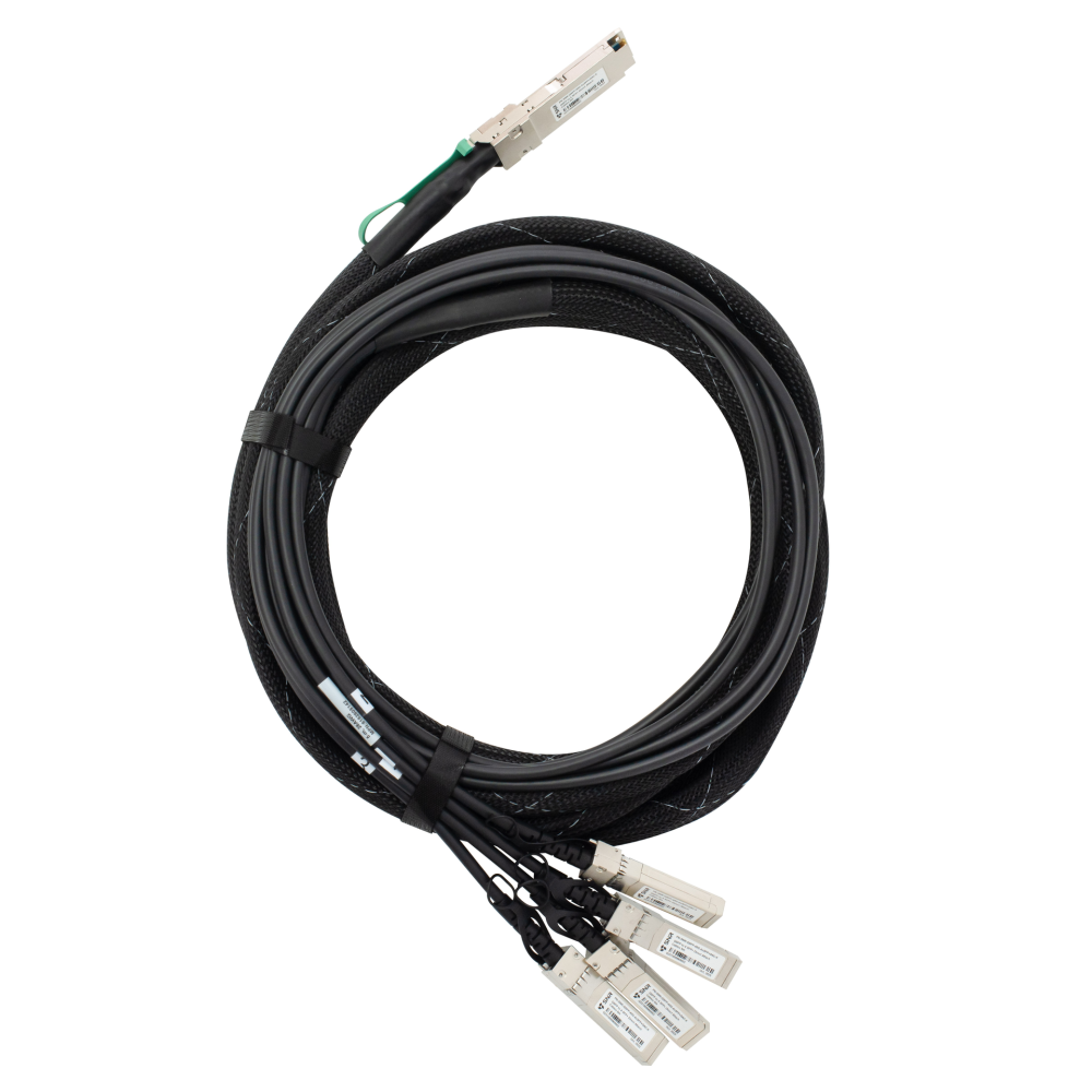 Кабельная сборка SNR Direct Attach Twinax Cable (DAC), 40Gb QSFP-40G->4xSFP+ 10Gb, 5м, SNR-QSFP-40G-4xSFP+DAC-5